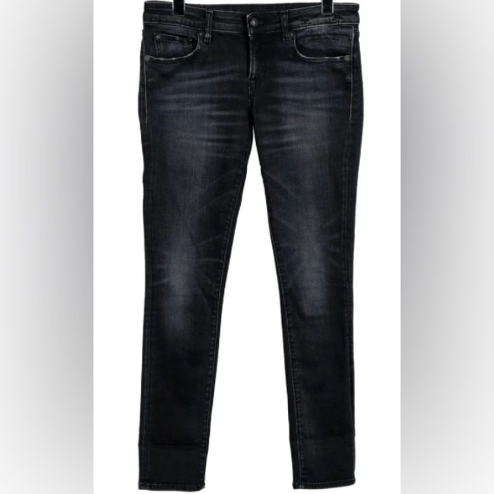 R13 LOW RISE SKINNY LEG JEANS M